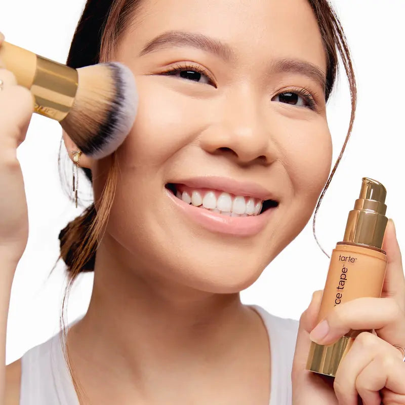 the buffer brush foundation application image