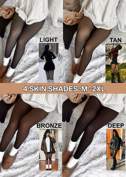 Translucent Fleece Lined Tights