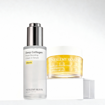 Last Day 60% OFF:Glazed Skin Collagen Duo | Firming Cream + Volufiline Serum