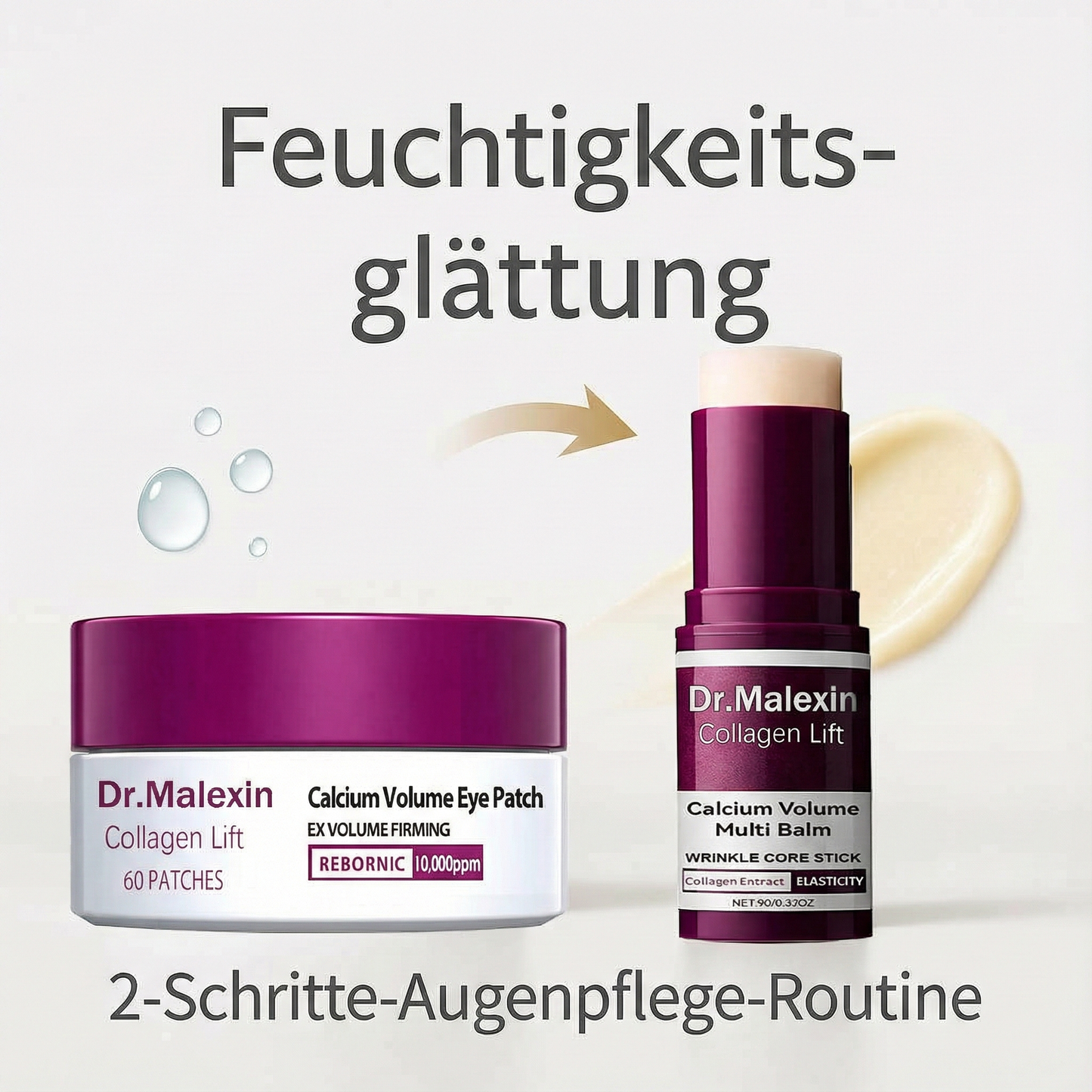 [Dr. Malexin Official]🥰Calcium Volume Multi Balm + Eye Patch 60 Pieces – Korean Skincare Cosmetics