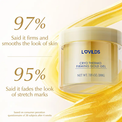 LOVILDS Cryo Thermo Firming Gold Gel – Body Sculpting & Skin Tightening Cream