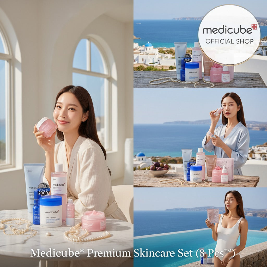 Medicube Glass Glow Skincare Set | 8-Step Hydrating & Radiance Routine