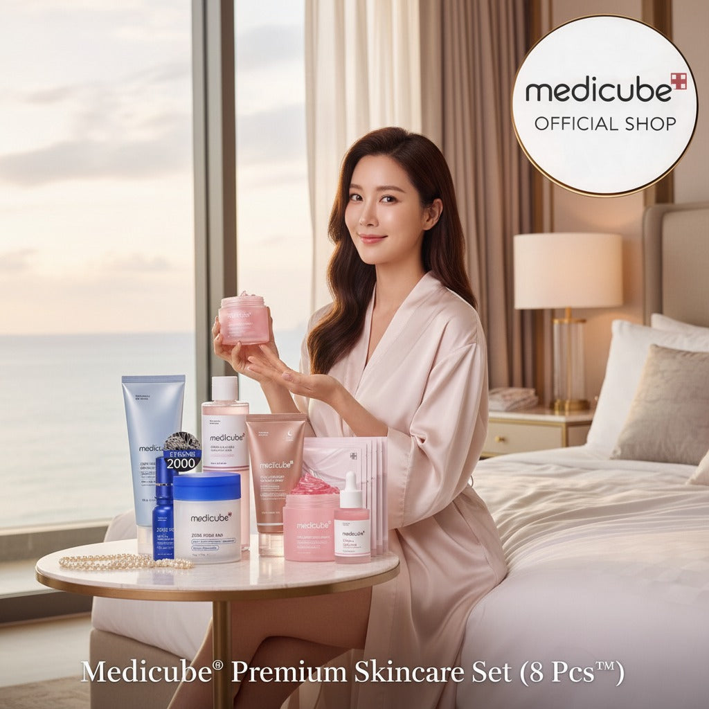 Medicube Glass Glow Skincare Set | 8-Step Hydrating & Radiance Routine