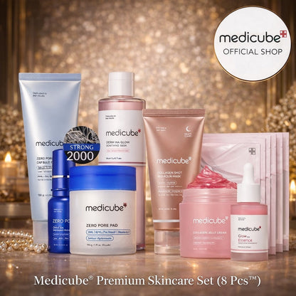 Medicube Glass Glow Skincare Set | 8-Step Hydrating & Radiance Routine