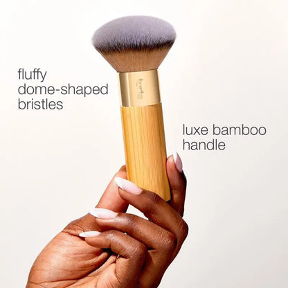 the buffer brush dome bristles and bamboo handle image