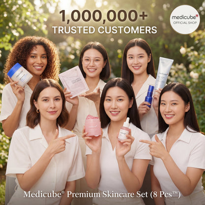 Medicube Glass Glow Skincare Set | 8-Step Hydrating & Radiance Routine