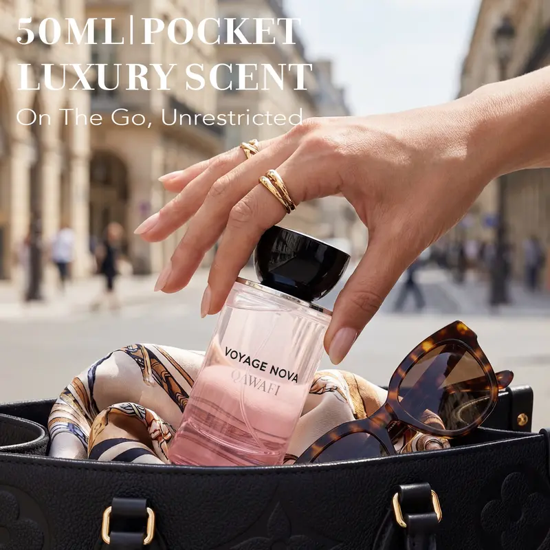 Voyage Nova 50ml pocket luxury scent in handbag