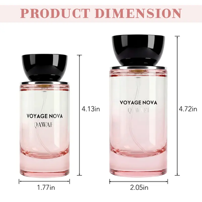 Voyage Nova perfume product dimensions 50ml and 100ml